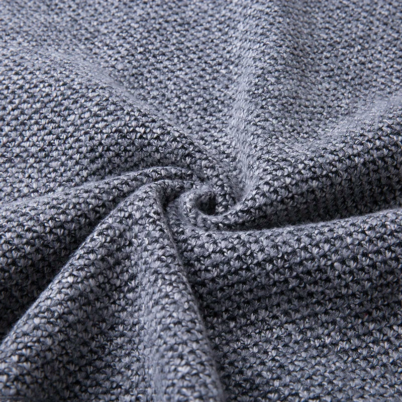 Ribbed Crew Neck Sweater Men