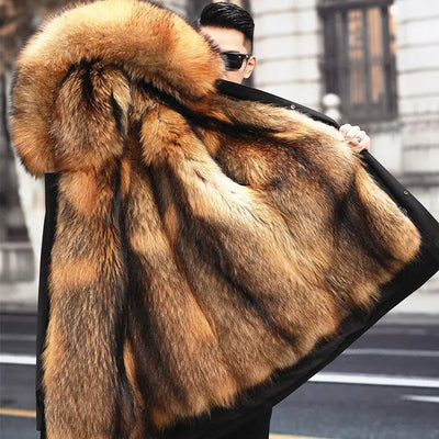 Alfie - Faux Fur Winter Parka for Men