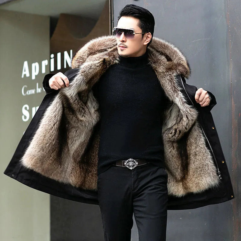 Alfie - Faux Fur Winter Parka for Men