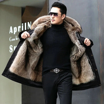 Alfie - Faux Fur Winter Parka for Men