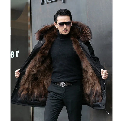 Alfie - Faux Fur Winter Parka for Men