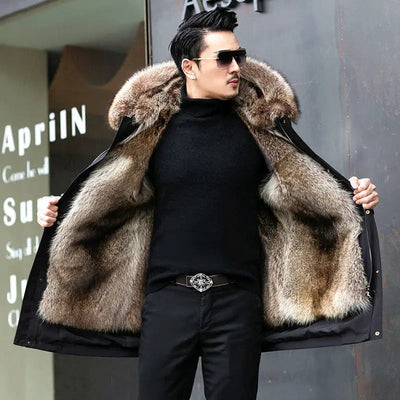 Alfie - Faux Fur Winter Parka for Men