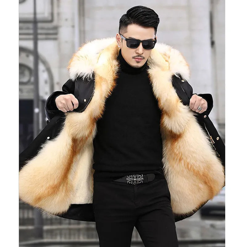 Alfie - Faux Fur Winter Parka for Men