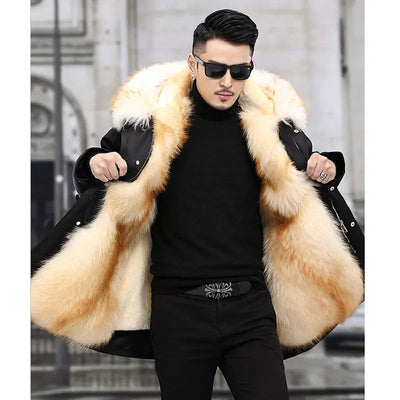 Alfie - Faux Fur Winter Parka for Men