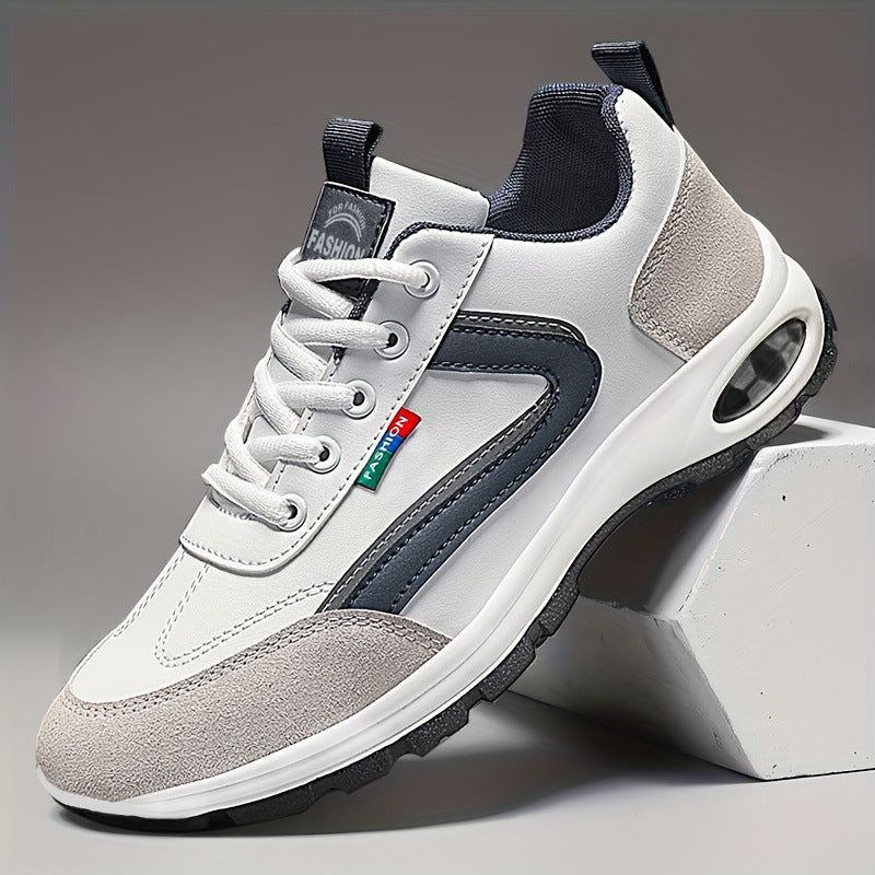 Elegant White Leather Sneakers Men