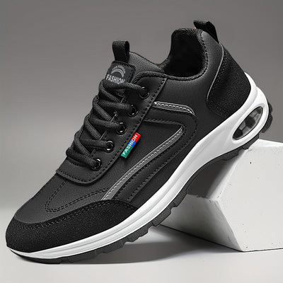 Elegant White Leather Sneakers Men