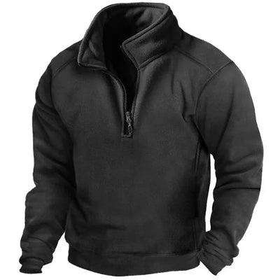 Elegant Windproof Half-Zip Jumper