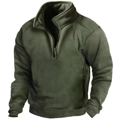 Elegant Windproof Half-Zip Jumper