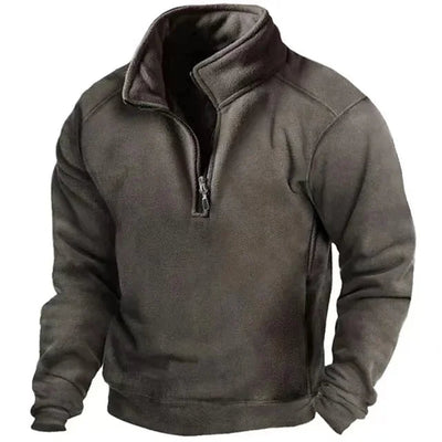 Elegant Windproof Half-Zip Jumper