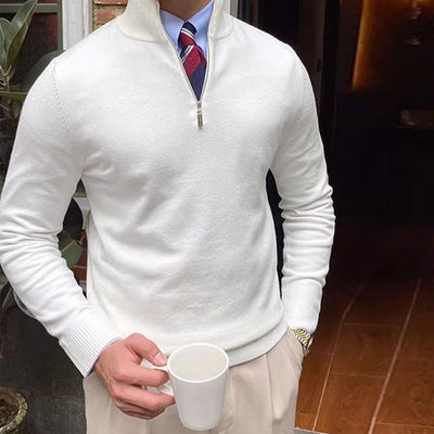 Classic Quarter Zip Sweater Men
