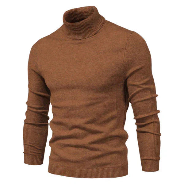 Elegant Wool Turtleneck Sweater Men