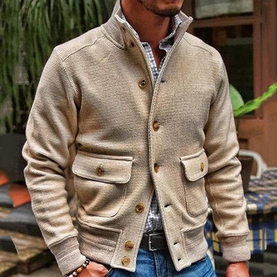 Elegant Open Collar Cardigan