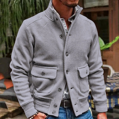 Elegant Open Collar Cardigan