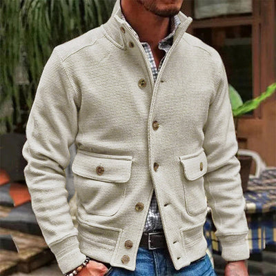 Elegant Open Collar Cardigan