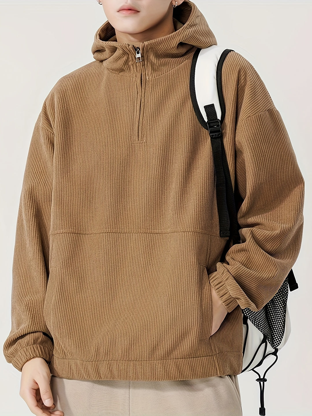 Elegant Zip-Up Hoodie Winter Men