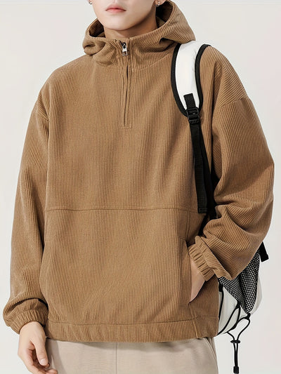 Elegant Zip-Up Hoodie Winter Men