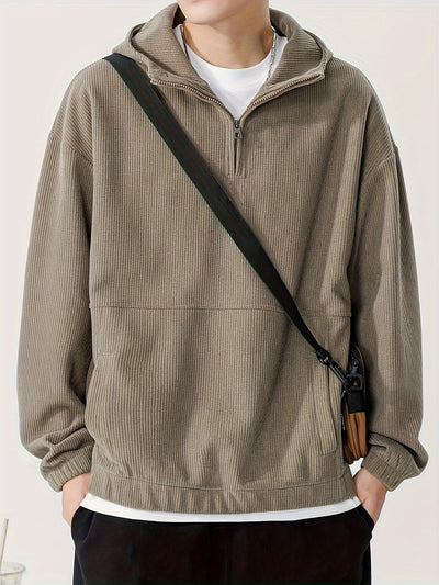 Elegant Zip-Up Hoodie Winter Men