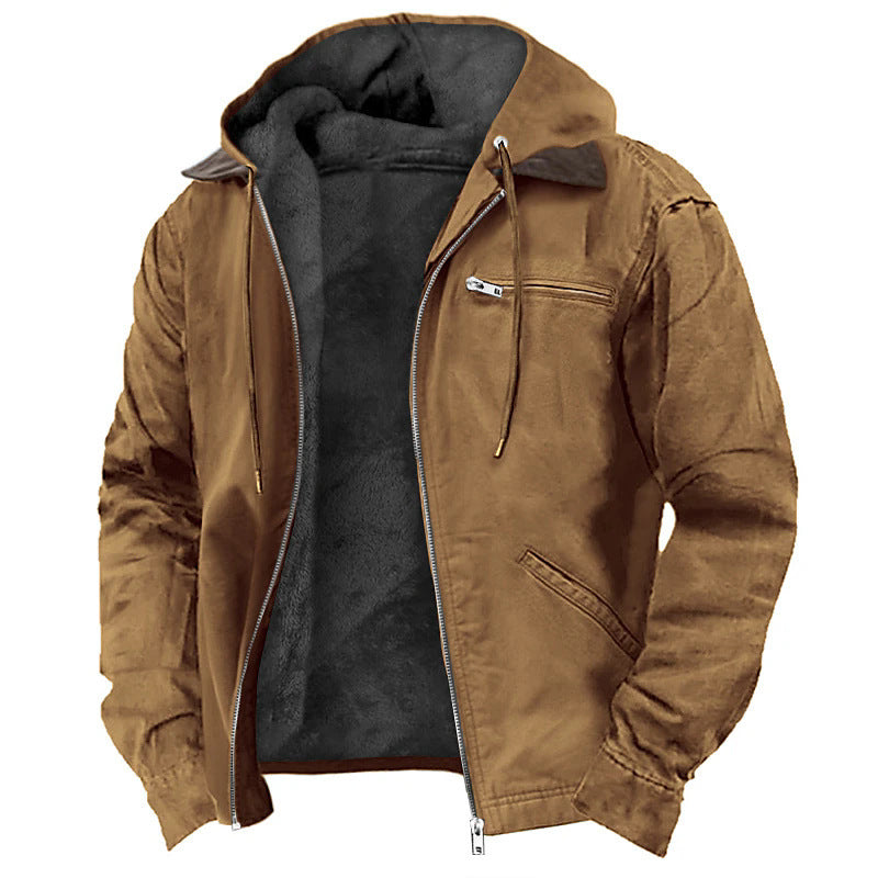 Samuel - Fleece Lined Hooded Jacket Men