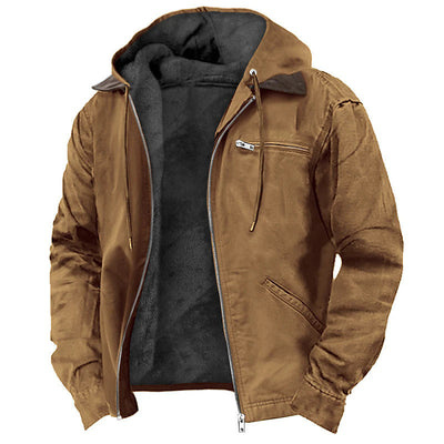 Samuel - Fleece Lined Hooded Jacket Men