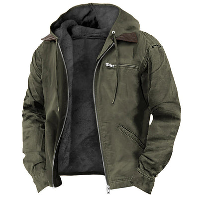 Samuel - Fleece Lined Hooded Jacket Men