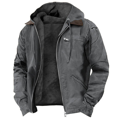 Samuel - Fleece Lined Hooded Jacket Men