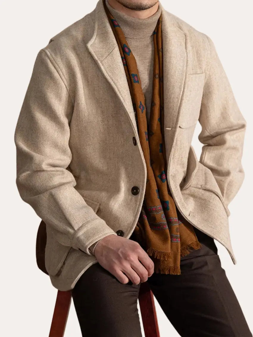 Simeon - Old Money Mens Wool Jacket