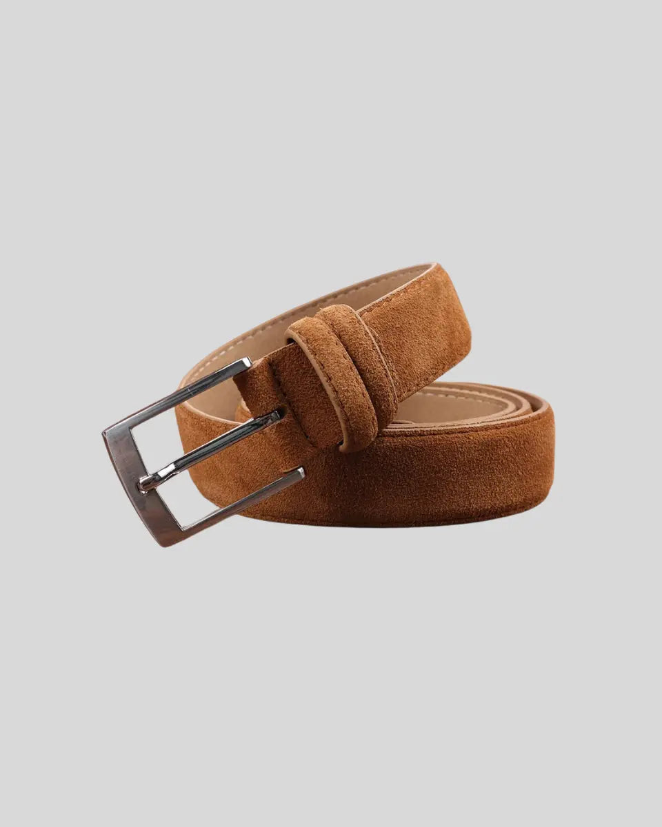 Klassischer Wildledergürtel Herren