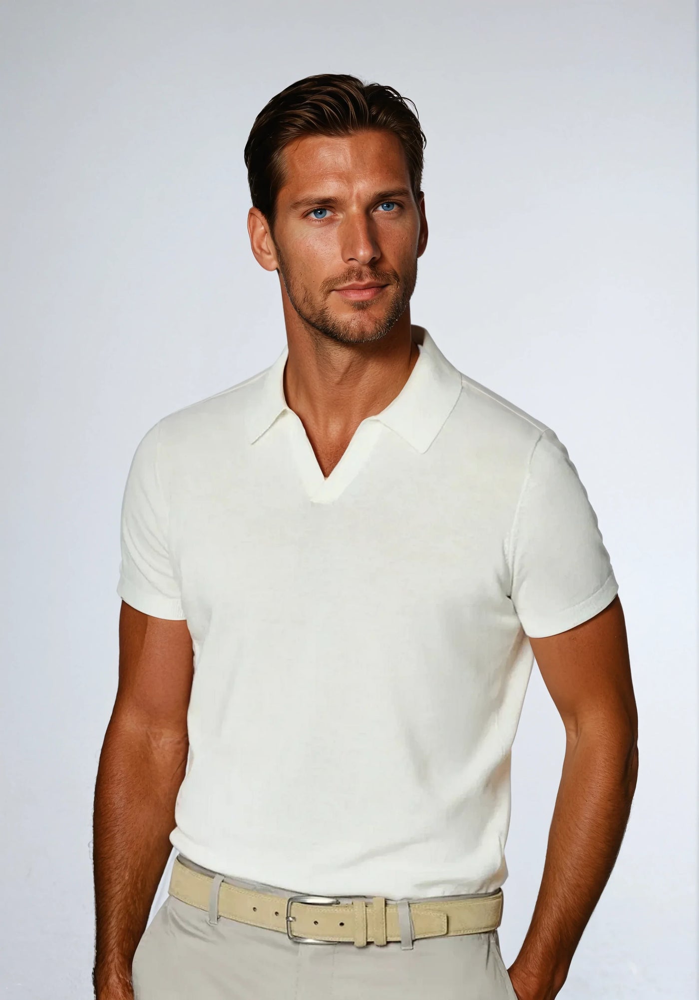 Variant image for Poloshirt Herren Ohne Knöpfe-1