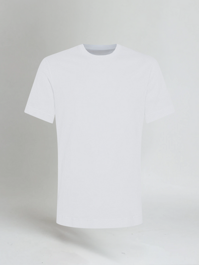 Weißes Baumwoll T-Shirt Herren