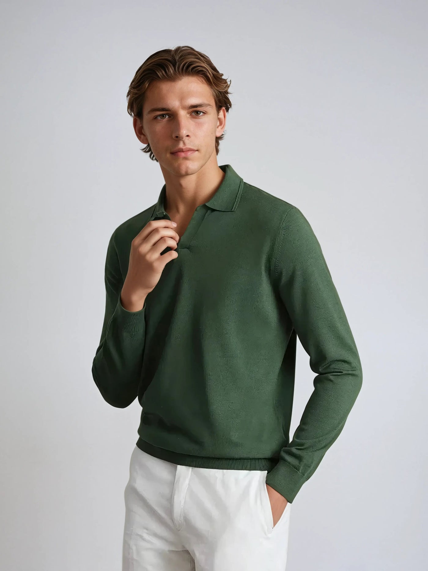 Variant image for Langarm Poloshirt Herren-1