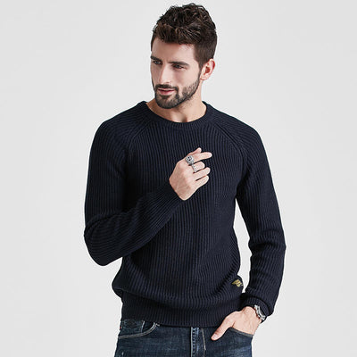 Lars – Knitted Men's Jumper with Crew Neck