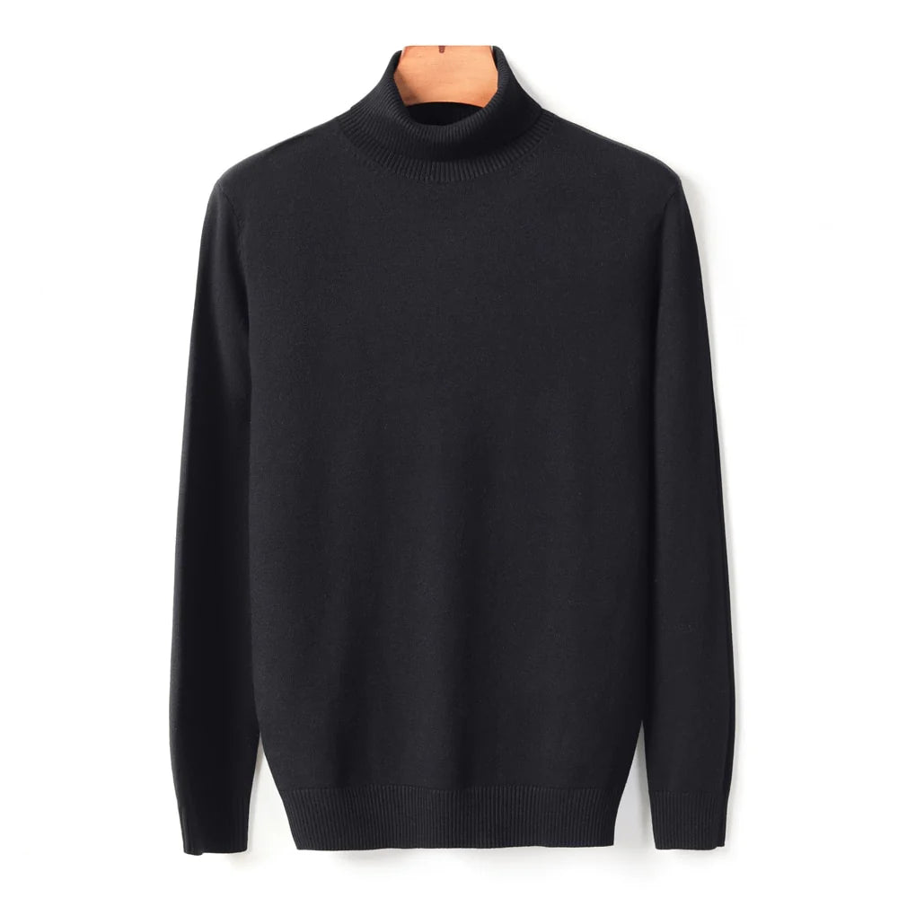 Ribbed Turtleneck Sweater Men