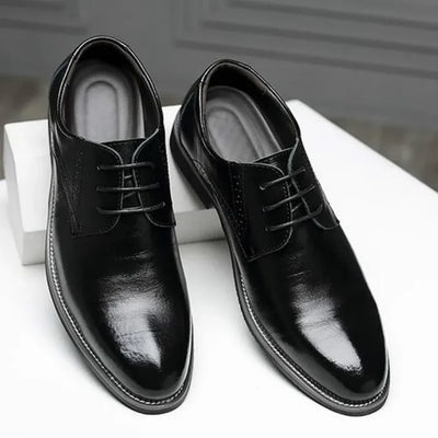PU Leather Oxford Lace-Up Office Shoes Men