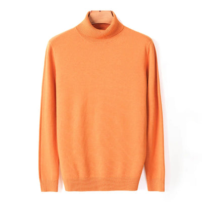 Ribbed Turtleneck Sweater Men