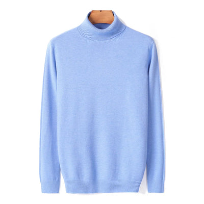 Ribbed Turtleneck Sweater Men