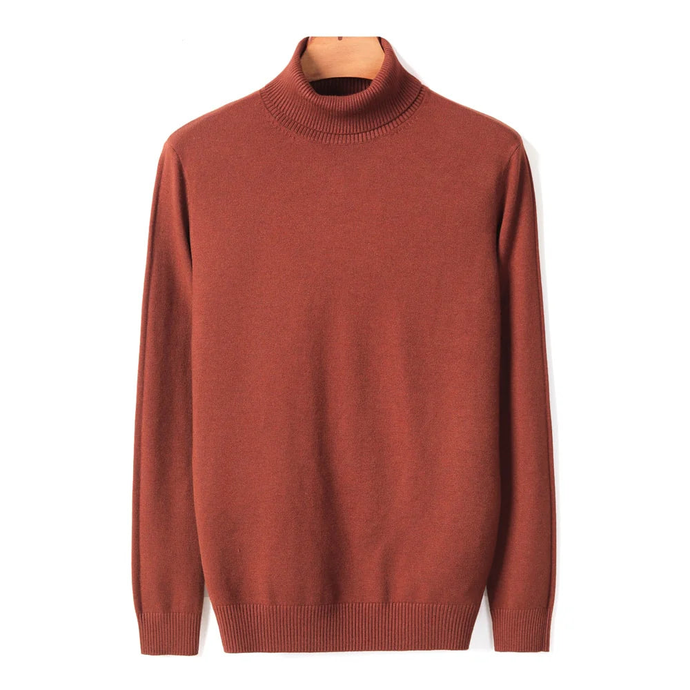 Ribbed Turtleneck Sweater Men