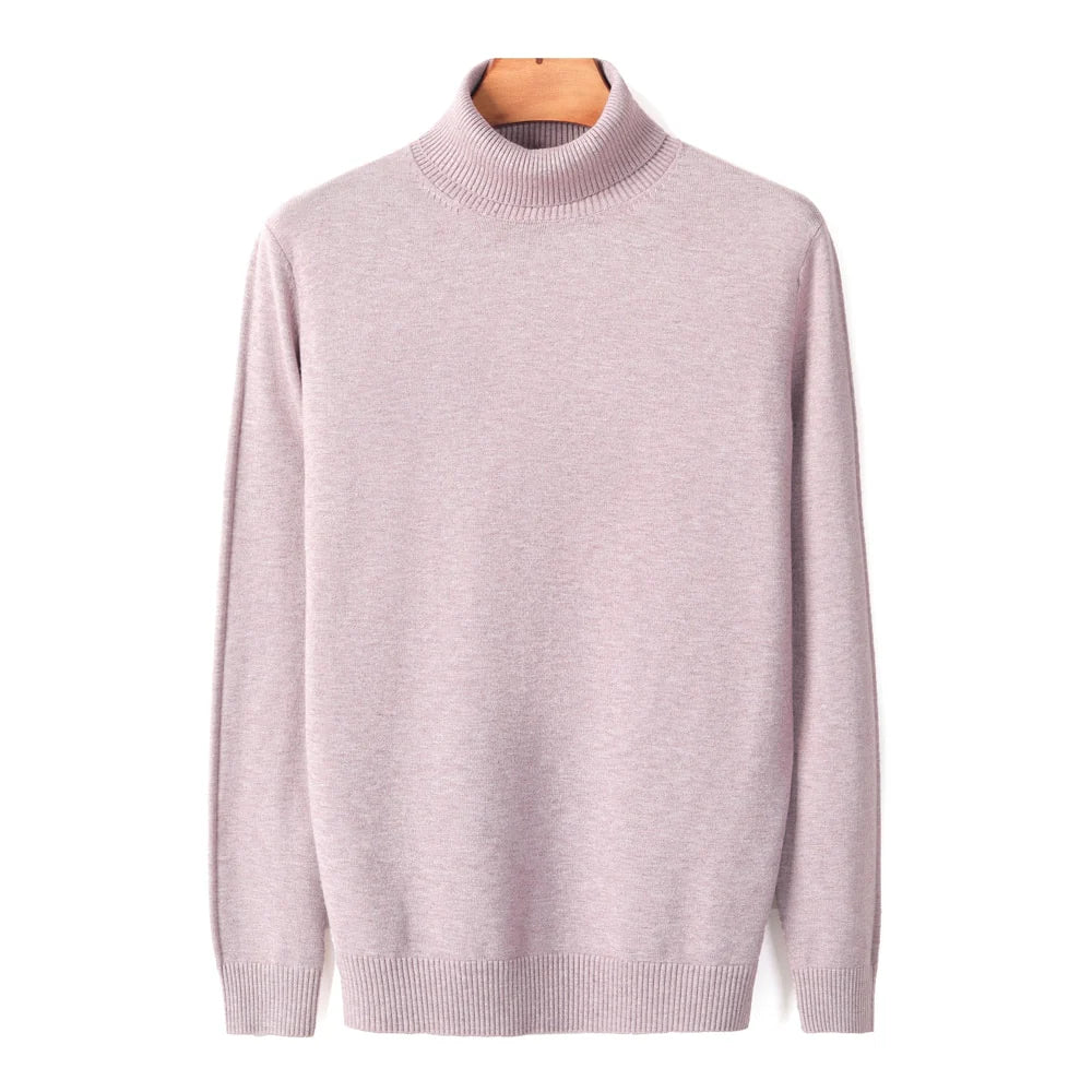Ribbed Turtleneck Sweater Men
