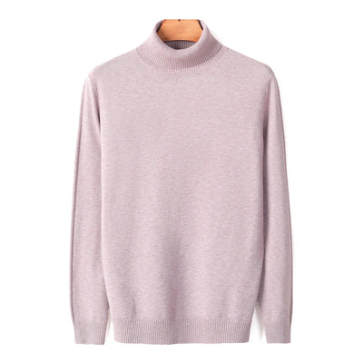 Ribbed Turtleneck Sweater Men
