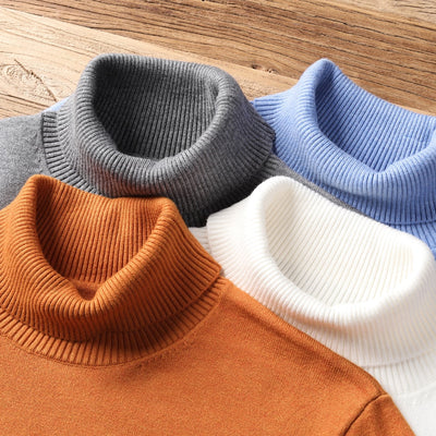 Ribbed Turtleneck Sweater Men