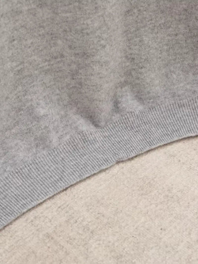 Grau Cashwool T-Shirt für Herren
