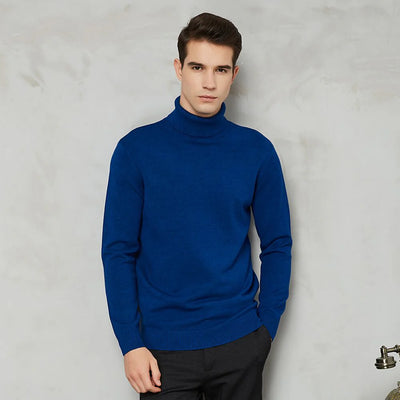 Ribbed Turtleneck Sweater Men