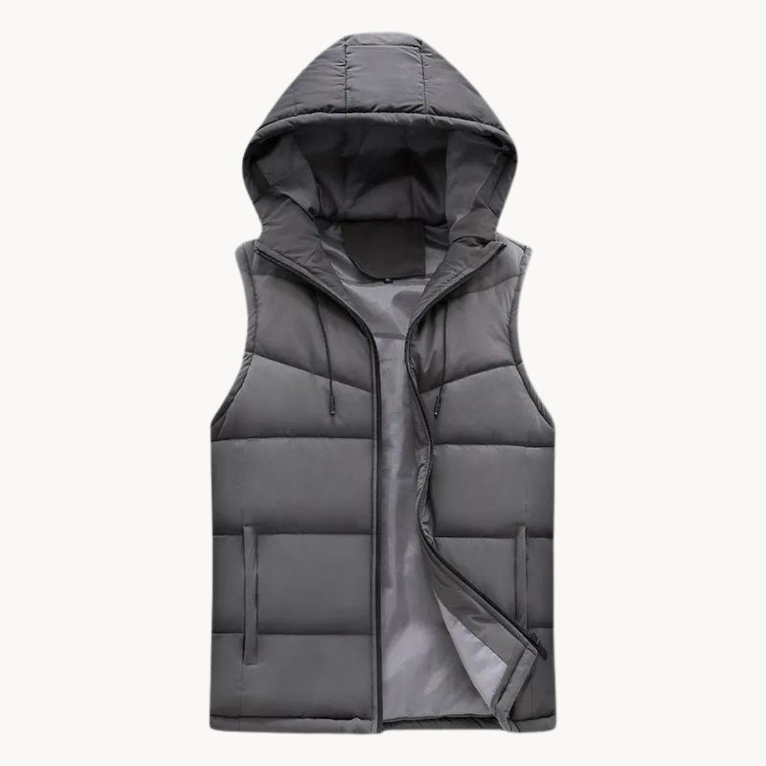 Hooded Casual Body Warmer Vest
