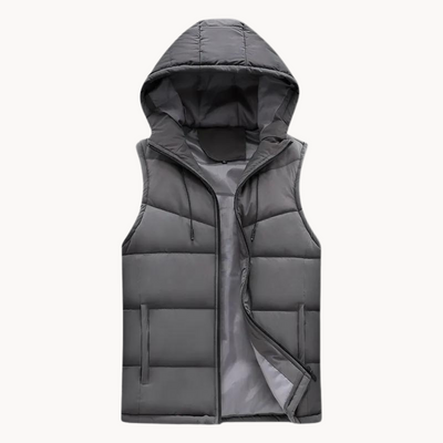 Hooded Casual Body Warmer Vest