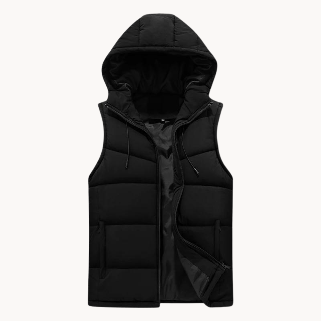 Hooded Casual Body Warmer Vest