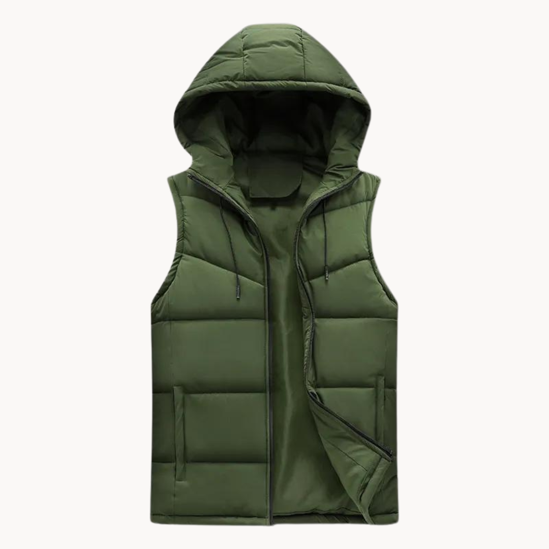 Hooded Casual Body Warmer Vest