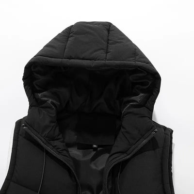 Hooded Casual Body Warmer Vest