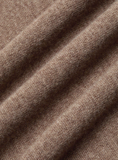 Kaschmir Khaki Herren Pullover 