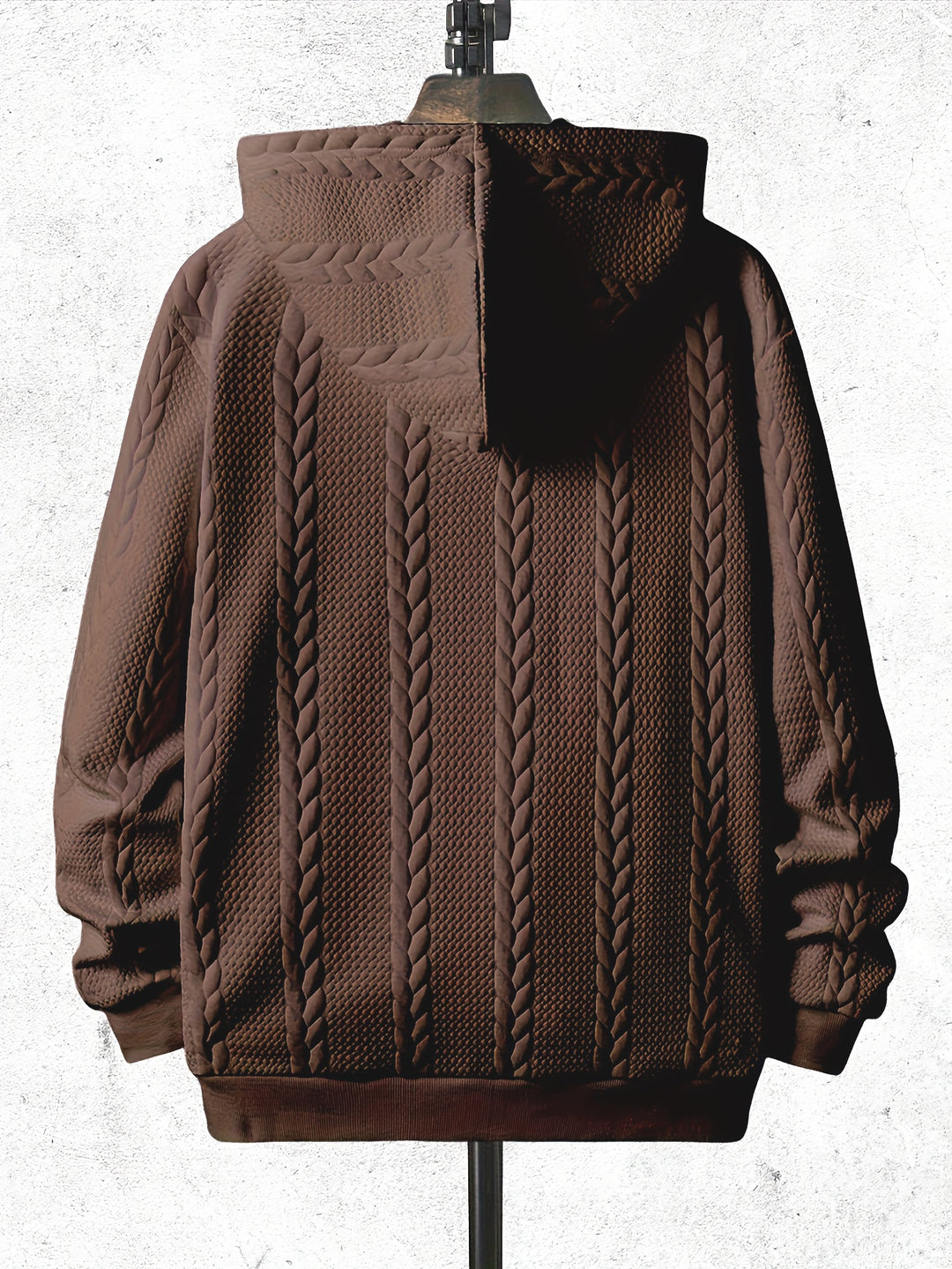Knitted Hooded Jacket Winter Men