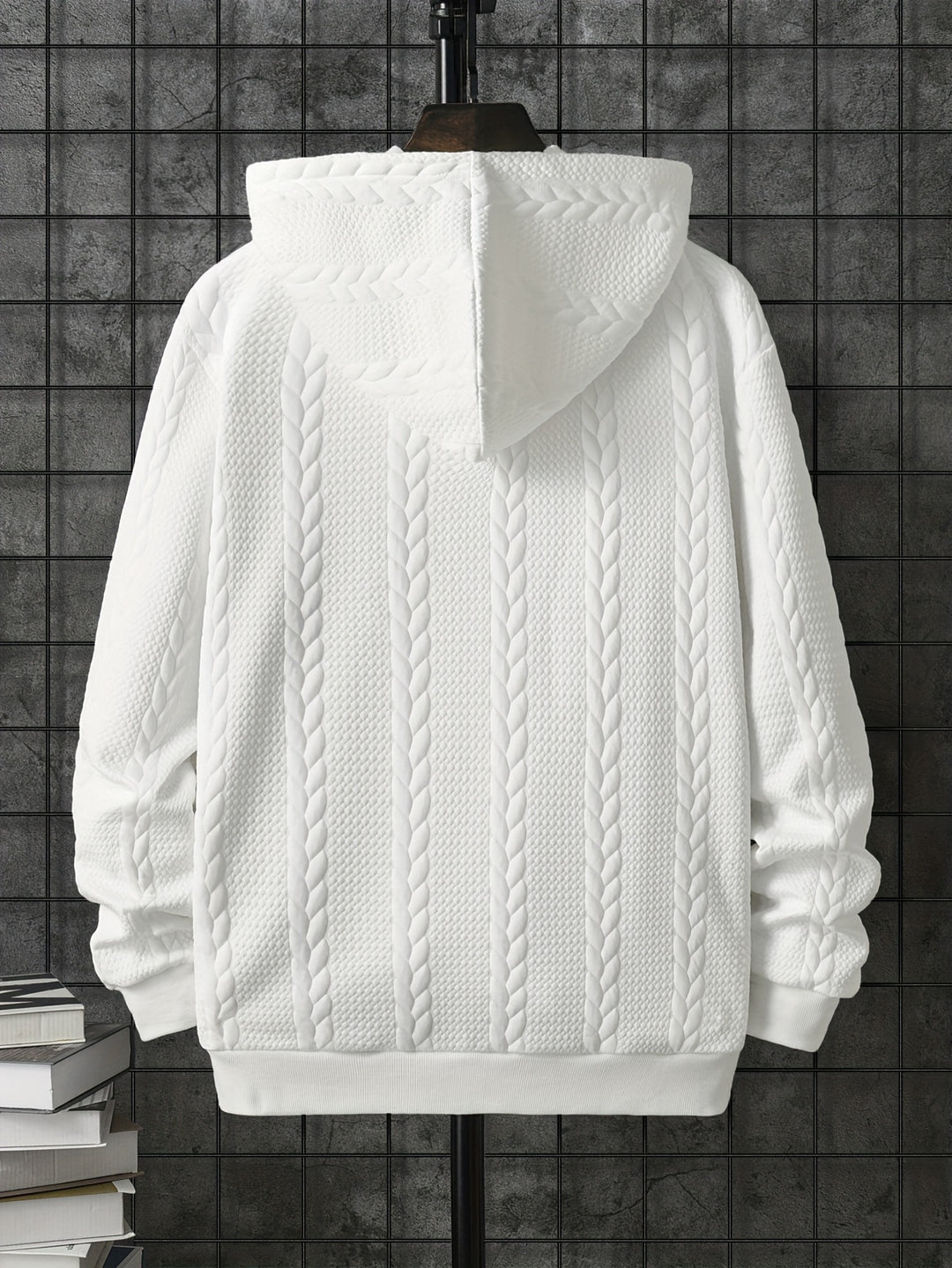 Knitted Hooded Jacket Winter Men