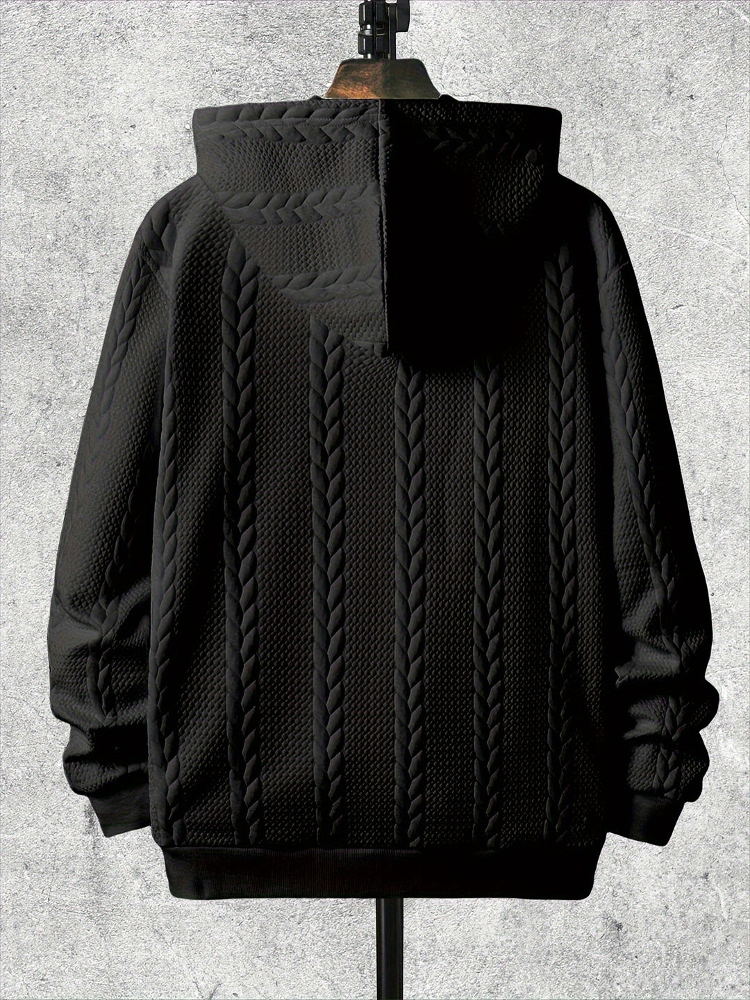 Knitted Hooded Jacket Winter Men